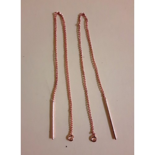 Ear Wire Chain- Rose Gold Plated