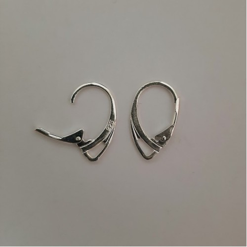 EARRING HOOK Lever Back Clips II Type- Silver Plated