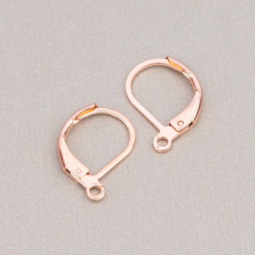 EARRING HOOK Lever Back Clips - Stainless Steel Rose Gold Colour