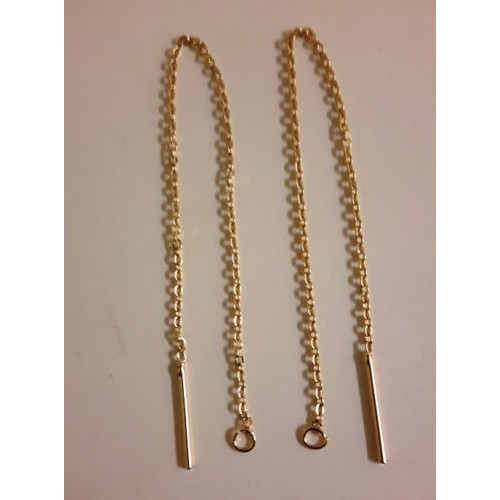 Ear Wire Chain- Stainless Steel Gold Colour