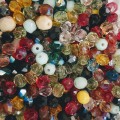 CLASSIC BOHEMIAN GLASS FACETTED FIRE POLISHED BEADS