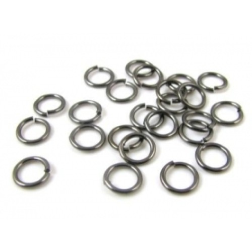 JUMP RINGS Gun Metal Colour 1,2mm X 7mm