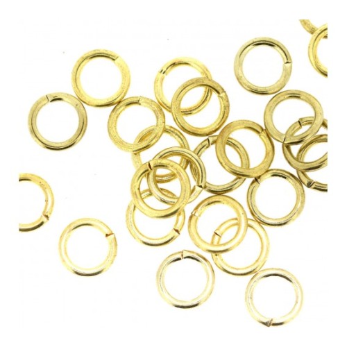 JUMP RINGS Stainless Steel Gold Colour 0,7Х  6 mm