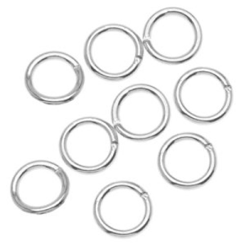 JUMP RINGS Silver Plated 0.8X5mm