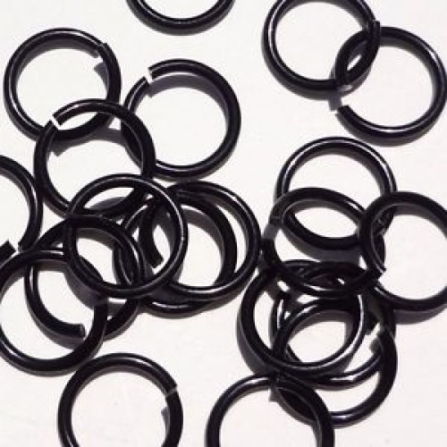 JUMP RINGS Black colour 0,6mm X 5mm