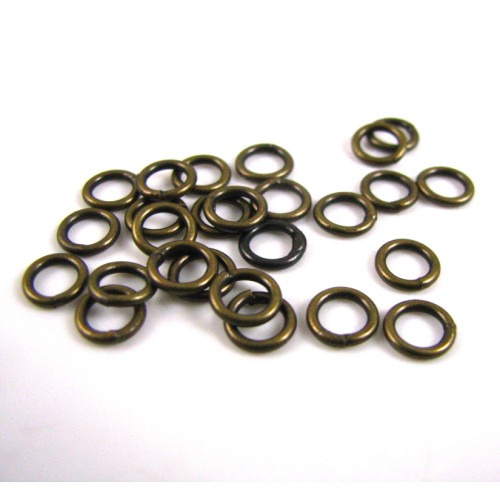 JUMP RINGS Brass Antique Colour 1.2X7mm