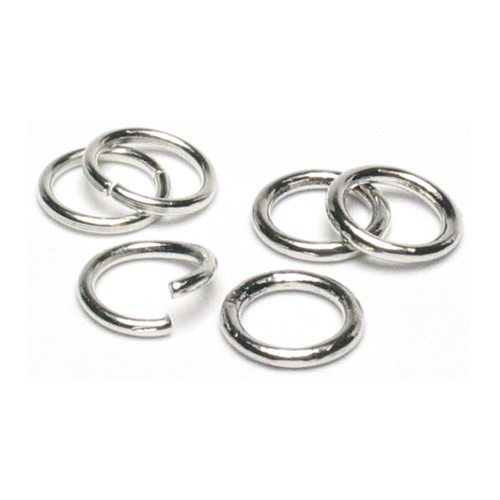 JUMP RINGS Rhodium colour 1.2X9mm