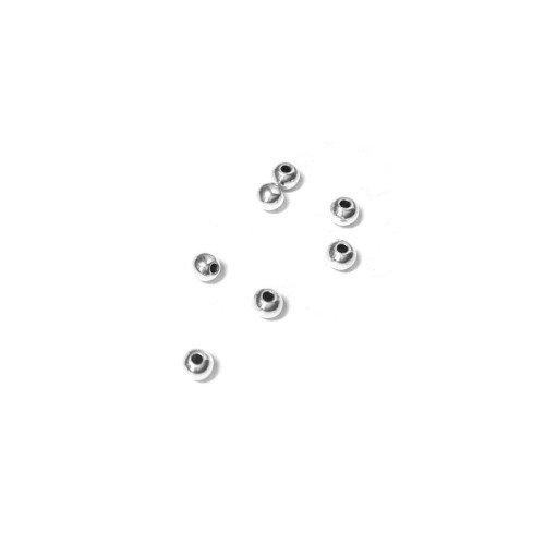 Zamak Bead 3.8 mm (Ø 1.3mm) Silver Antique 10 pcs.