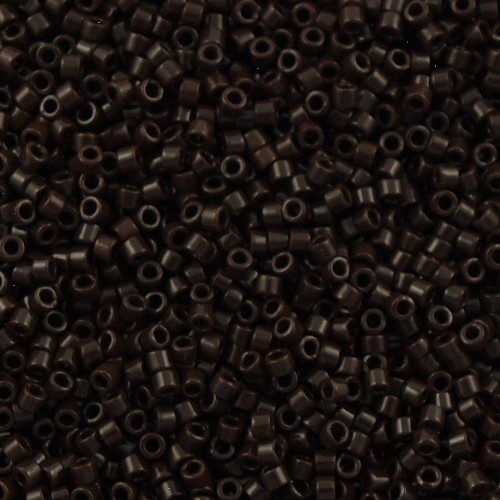 DELICA ROUND 11/0 (1,6mm), DB-734 Opaque Dark Brown