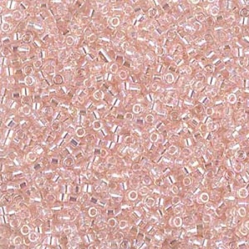 DELICA ROUND 11/0 (1,6mm), DB-1243 TRANSPARENT PINK MIST AB