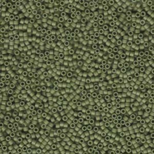 DELICA ROUND 11/0 (1,6mm), DB-391 Matte Opaque Olive