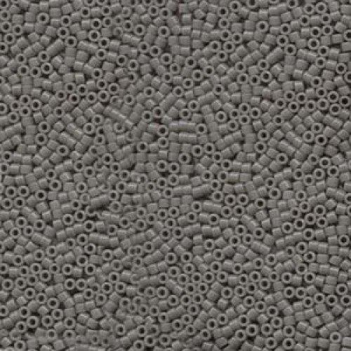 DELICA ROUND 11/0 (1,6mm), DB-761 Opaque Grey Matted