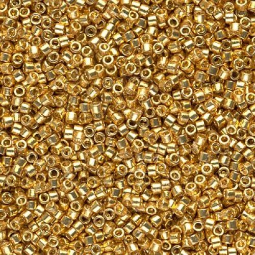 DELICA ROUND 11/0 (1,6mm), DB-411 Galvanized Apricot Gold