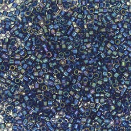 DELICA ROUND 11/0 (1,6mm), DB-2386  Fancy Lined Han Blue