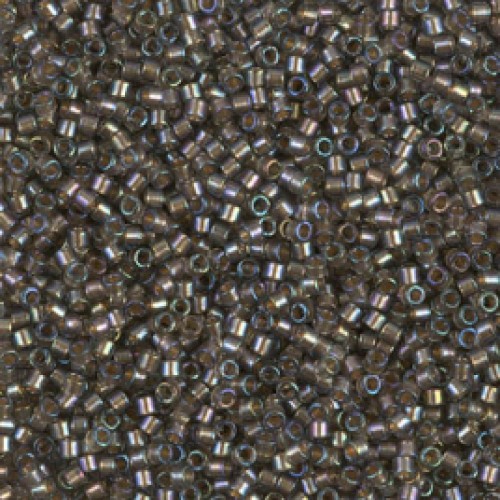 DELICA ROUND 11/0 (1,6mm), DB-1773 Sparkling Beige Lined Grey AB