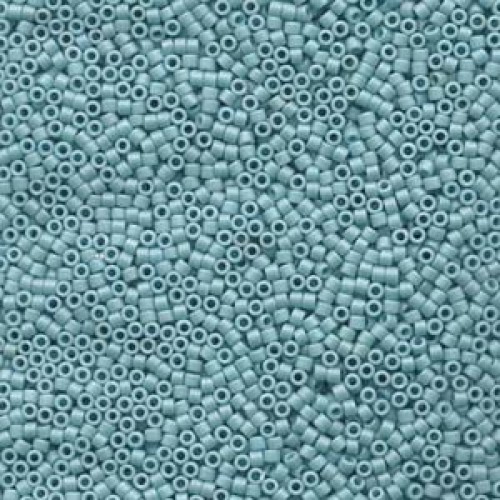 DELICA ROUND 11/0 (1,6mm), DB-375 Opaque Turquoise-Aqua Matted