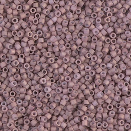 DELICA ROUND 11/0 (1,6mm), DB-379 Matted Opaque Dusty Mauve Luster