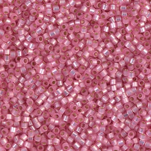 DELICA ROUND 11/0 (1,6mm), DB-625 Silver Lined Pink Alabaster Dyed