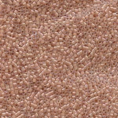 DELICA ROUND 11/0 (1,6mm), DB-69 Lined Beige AB