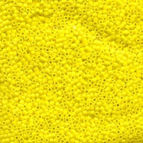 DELICA ROUND 11/0 (1,6mm), DB-751 Opaque Yellow Matted