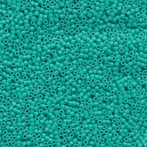 DELICA ROUND 11/0 (1,6mm), DB-793 Dyed Opaque Turquoise Green Semi Matted