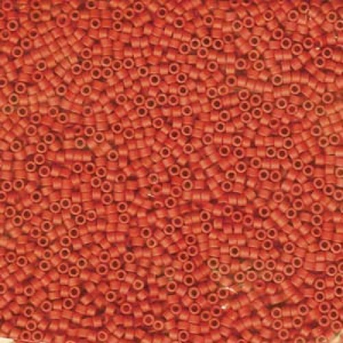 DELICA ROUND 11/0 (1,6mm), DB-795 Opaque Vermilion Matted