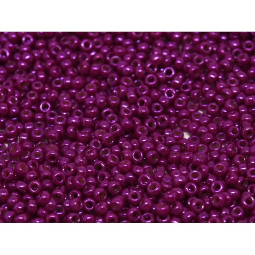 ROUND ROCAILLE 11/0 Opaque Dark Fucsia Luster 1465L