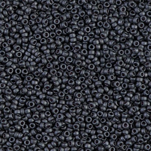 ROUND ROCAILLE 11/0  Matted Metallic Slate 2065