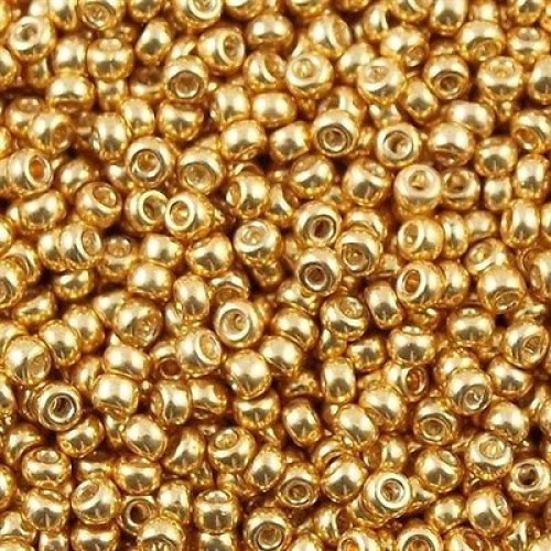 ROUND ROCAILLE 8/0  Galvanized Gold 1052