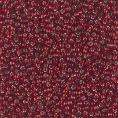 ROUND ROCAILLE 11/0 Silverline Dark Ruby 2427