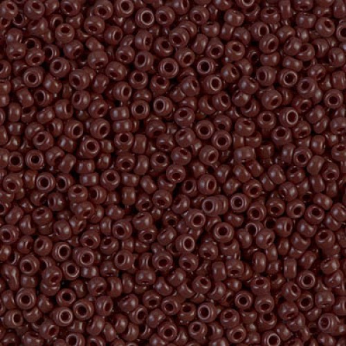 ROUND ROCAILLE 15/0 Opaque Chocolate 409