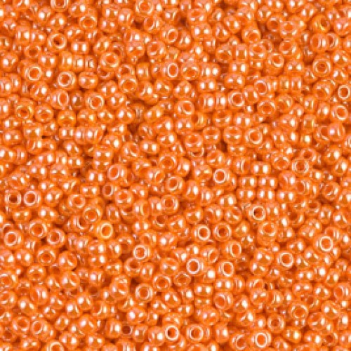 ROUND ROCAILLE 11/0 Opaque Orange Luster 423