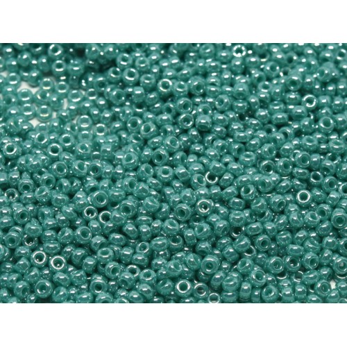 ROUND ROCAILLE 11/0 Opaque Turquoise Luster 435