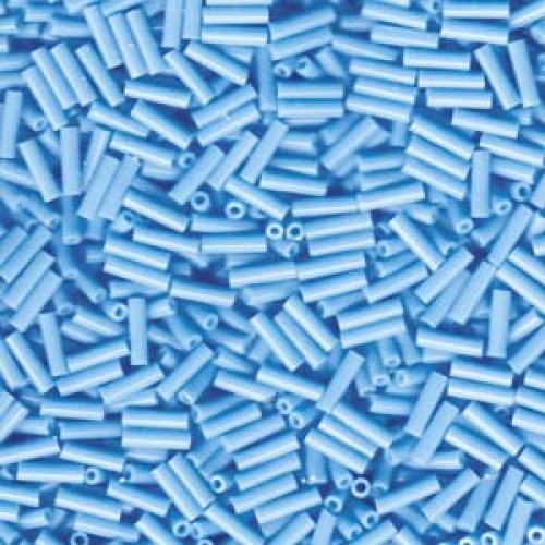 Bugles #2 - 6 x 1,7 mm Opaque Turquoise Blue 413