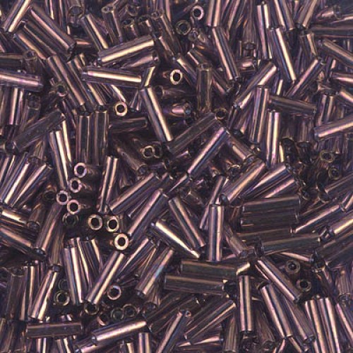 Bugles #2 - 6 x 1,7 mm  Violet Gold Luster 1884