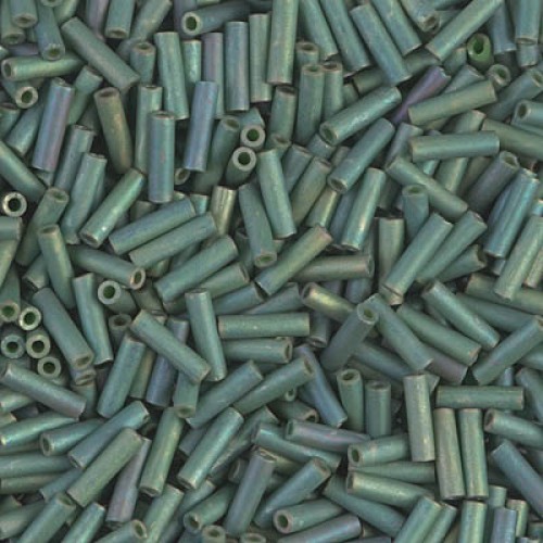 Bugles #2 - 6 x 1,7 mm   Matted Metallic Sage Green Luster 2031