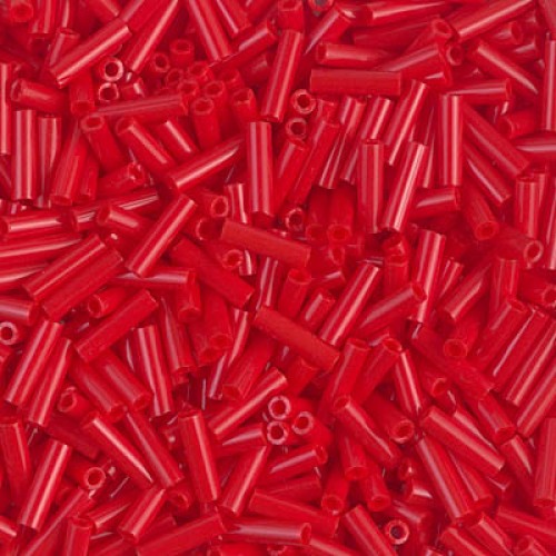 Bugles #2 - 6 x 1,7 mm Opaque Red 408