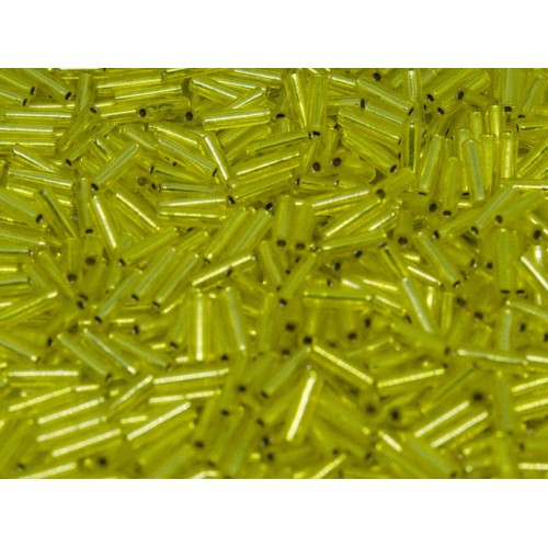 Bugles #2 - 6 x 1,7 mm Yellow Silver Lined 6