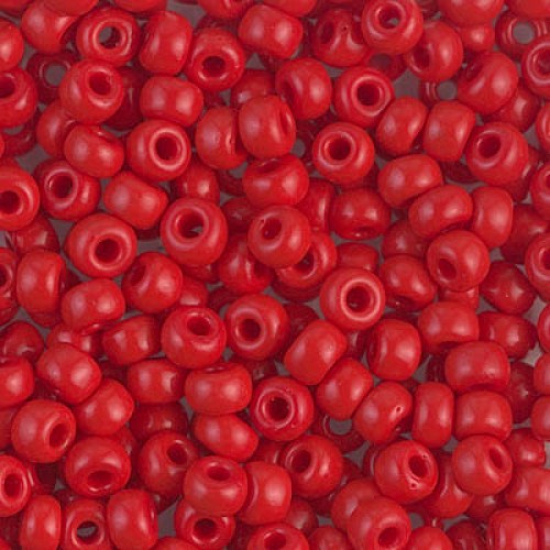 ROUND ROCAILLE 6/0 Opaque Red 408 8,5g