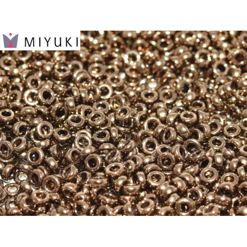 SPACER BEADS 3X1.3MM BRONZE METALLIC 457 - 8 g