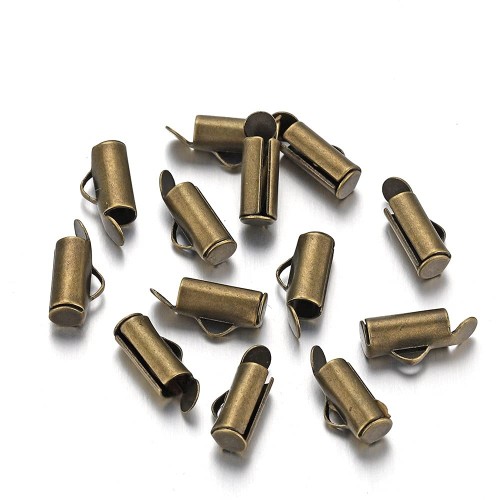 Brass Sliding Terminal 10x4mm Brass Antique