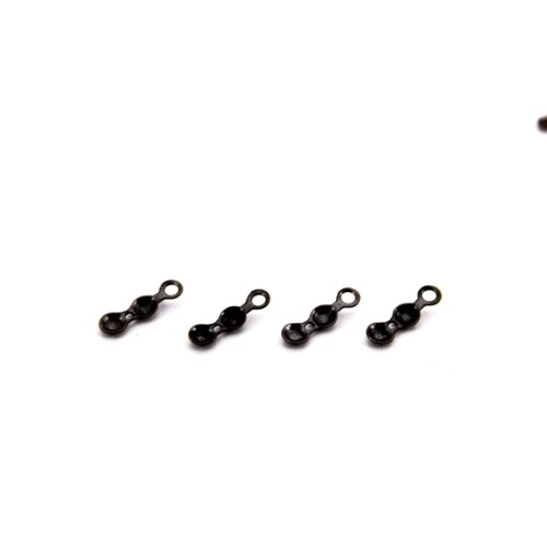 BRASS BEAD TIP ( CALOTTE ) 4mm Black