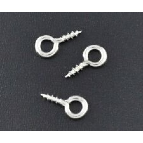 Screw Eyelet 11X5 mm Silver Plated