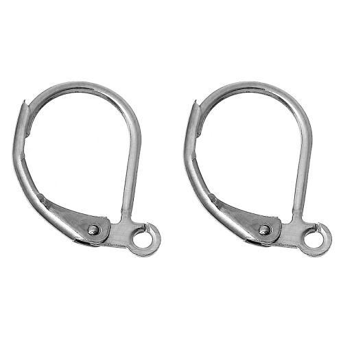 EARRING HOOK Lever Back Clips - Stainless Steel