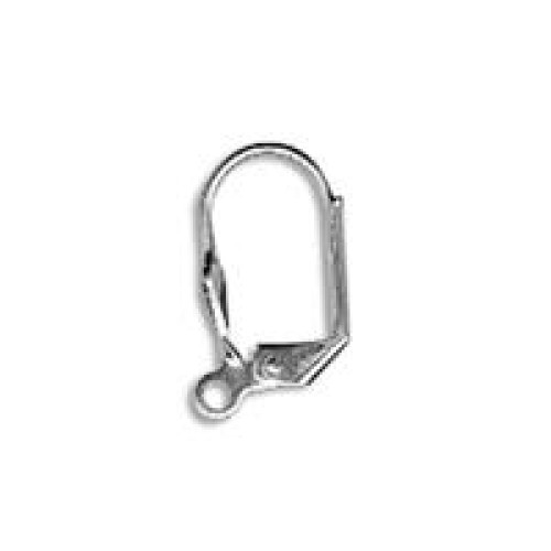 EARRING HOOK Lever Back Clips - Rhodium Plated