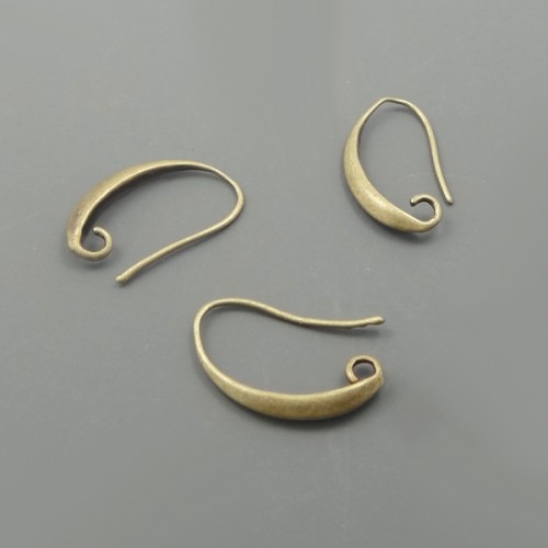 EARRING HOOKS Brass Antiqued