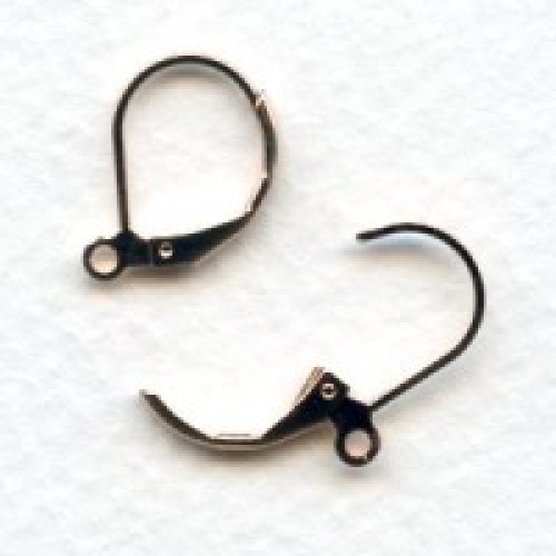 EARRING HOOK Lever Back Clips - Copper  oxydized