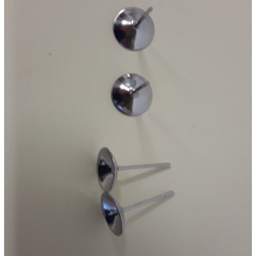 EARRING CUP 8 mm Stainless Steel