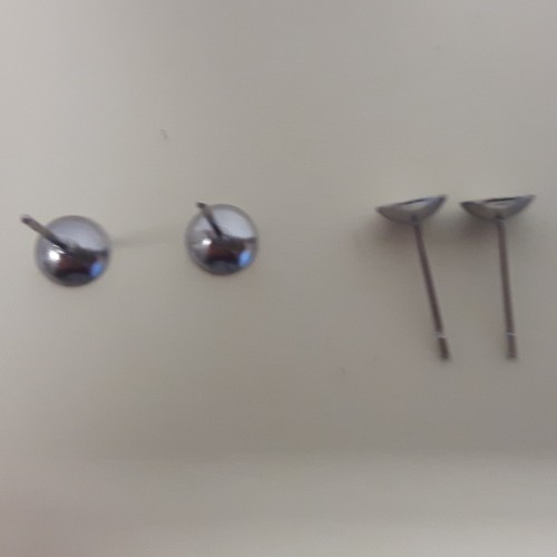 EARRING CUP 6 mm Stainless Steel