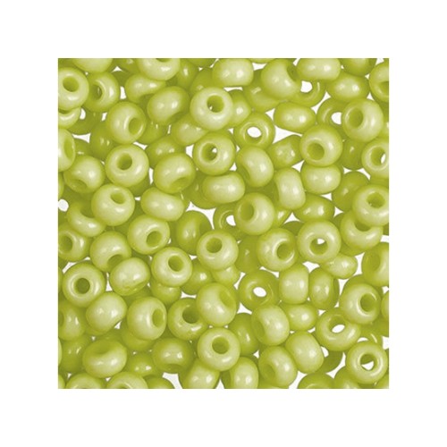 ROUND ROCAILLES  8/0- opaque green 03153